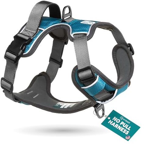 Embark Adventure No Pull Dog Harness, Heavy Duty Vest, Blue X-Small