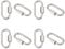 UNICRAFTALE About 8Pcs 304 Stainless Steel Screw Carabiner Lock Charms Oval Keychain Clasps Platinum Keychain Clip Hook Quick Link for DIY Bracelet Necklaces Keychain Jewelry Making