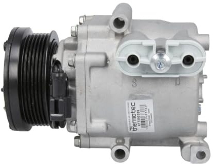 THERMOTEC A/C Kompressor für Klimaanlage Klimakompressor mit ID: SCROLL-90 Kältemittel: R134a PAG 46 mit 97mm Riemenscheibe 6-Rippenanzahl Kompatibel mit FORD Fiesta Mk6 Schrägheck JA8, JR8 1476182