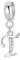 Symretie Damen 925 Sterling Silber Charms Anhänger Buchstaben T Beads Charms Kompatibel mit Europäischen Armbänder und Halskette