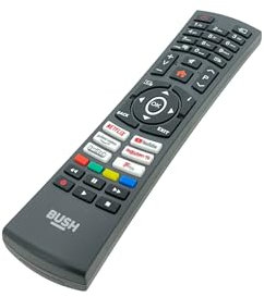 Original Bush RC4591P TV Remote Control Compatible with RC4391P DLED32FHDSC DLED40FHDS DLED43UHDHDRSC Smart LEDs