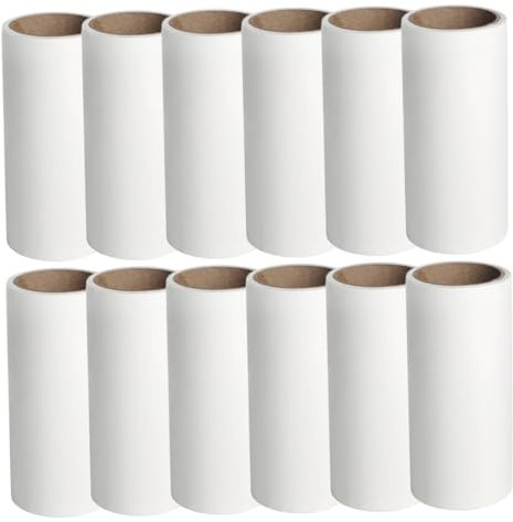 BELLIFFY 16St Roller-Haar-Aufkleber Tierhaarentferner Fusselentfernungsrolle autoreinigung fusselrolle ersatz Haustier Kätzchen Lockenwickler Katze Hund fusselentferner Klebeband Weiß