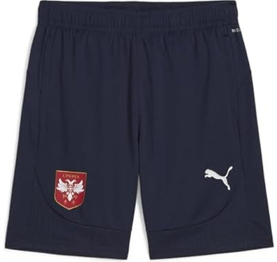 Puma FSS Serbien Training Shorts 24 Navy Serbia Sporthose Fan Hose EM WM, Größe:XL