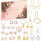 Schmuck Adventskalender 2024 Frauen Mädchen, Weihnachtskalender mit 24 Überraschungen, Weihnachten Geschenke für Teenager Damen, Schmuck Darunter Halskette Armbänder Ringe Ohrringe Ohrstecker