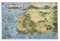 Fantasy Wheel of Time Map Vintage-Weltposter, Druck für Zimmer, ästhetische Leinwand, Wandkunst, Schlafzimmerdekoration, 30 x 45 cm