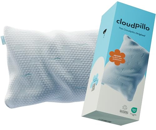 Cloudpillo Memory Foam Pillow - Premium Kopfkissen, Höhenverstellbar, 50 x 70 cm, Ergonomisch, Mit Kühl- und Wärmeseite, Nachhaltig und Allergikerfreundlich