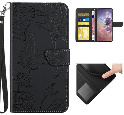 bojioderf Compatible avec ASUS Smartphone for Snapdragon Insiders 5G Coque,Compatible avec ASUS Smartphone for Snapdragon Insiders 5G Fente de Carte Stand à Rabat Fermeture magnétique Black