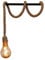Lumisky CORDY 2M20 Solar-Hängeleuchte, Seil, große LED-Glühbirne, warmweiß, 2 m