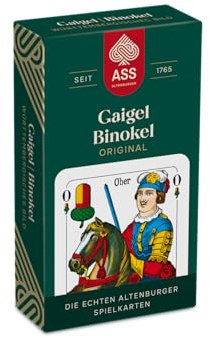 ASS Gaigel/Binokel, württembergisches Bild in Faltschachtel