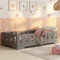 smartwood Bodenbett 120x200 Grau - Montessori Kinderbett aus Holz mit FSC-Zertifikat TILA 2 mit Rausfallschutz & Lattenrost bis 300kg belastbar - Einfache Montage