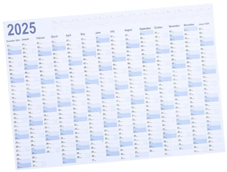 Housoutil Wandkalender Kreativer Und Einfacher Planer Für Terminplanung Dekorativer Jahreskalender Für Büro Und Zuhause Praktischer Und Platzsparender Wandkalender