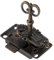 Lurrose 1 Ensemble serrure antique ancien tiroir garde-robe chambre à coucher serrure de porte avec clé à clé serrure vintage serrures d'armoire avec clé serrure d'armoire vintage le fer