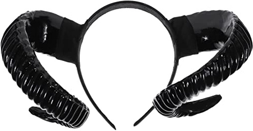 BESTYASH VALICLUD Sheep Horn Headband, Halloween Cosplay Hair Accessories, Performance Hair Band