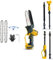 Mini Chainsaw Cordless 6 inch & 2 in 1 Cordless Pole Chain Saw Compatible with Dewalt 18V 20V (No Battery), Brushless Auto Oiler, Small Electric Telescopic Reach Pole Chainsaw with Chain