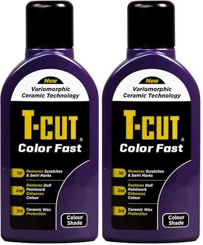 T-Cut Colour Fast 3-in-1 Paintwork Renovator, Purple, 500ml (Pack of 2)