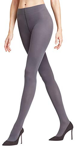 FALKE Pure Matt 50 DEN W TI semi-opaques unis 1 paire, Collants Femme, Gris (Platinum 3903), S-M