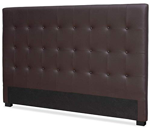 Menzzo HB180 Contemporain Luxor Tête de Lit Bois Marron 8 x 190 x 122 cm