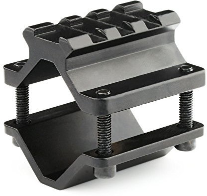 Very100 Zielfernrohrhalterung Zielfernrohr Montage Taschenlampenhalterung Zielfernrohrringe Shotgun Barrel Light Mount 12 Gauge Weaver Barrel Mount mit 3 Slots Durchmesser 21mm-34mm