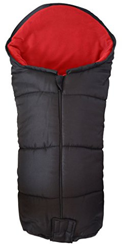 Deluxe Fußsack/COSY TOES kompatibel mit Phil & Teds DOT Kinderwagen rot