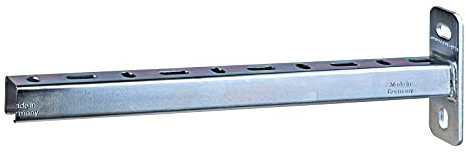 Stabilo-Sanitaer Schienenkonsole 27/18 mm 50 cm Rohrkonsole Wandausleger Wandkonsole Wandträger Stahl verzinkt Befestigungsmaterial