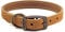 Ancol Timberwolf Premium Leather Dog Collar - Comfortable Durable Pet Training Accessory - Mustard Bridle Leather - Soft Supple Waterproof Treated - 20-26cm Size 1