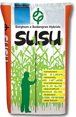 SUSU Sorghum x Sudangrashybride 15 kg Sudangras Zwischenfrucht Biomasse Biogas