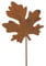 RiloStore 6er Set Stecker ROST BLÄTTER 8,5cm Metallstecker XL Rostdeko Gartendeko 30cm lang Metall Blatt Leaves Garten Dekoration Gesteckdeko
