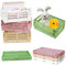 Klappkiste Plastik Klappkorb Faltbare 4STK Stabile Aufbewahrungskiste Mini klappbox 25 * 15 * 9.7cm Einfache Umzug für Regal Zuhause Küche Klassenzimmer Schlafzimmer Badezimmer Büro