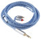 LINSOUL Tripowin Zonie IEM Kabel, 16 Adern Versilbertes Kopfhörerkabel, 1.25m SPC in Ear Monitor Kabel für 7hz Zero:2 Orchestra Lite Cadenza Hype4 Supermix4（3,5mm）(0,78mm 2pin,Blau)