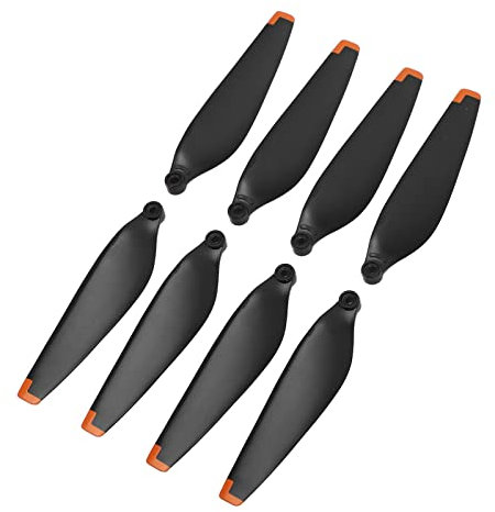 Alomejor Drohnenpropeller, Leistungsstarke PC-Drohne Wing Blades Drohnenzubehör für Mini 3 (Oranger Rand)