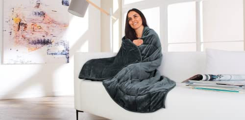 Gewichtsdecke, Entspannungsdecke 9kg, Schlafhilfe, Stress befreiend (135x200 cm (9kg))