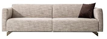 JV Möbel Dreisitzer stoffsofa beige Textil Sofas Sofa polsterset Luxus klassisch neu Sofa