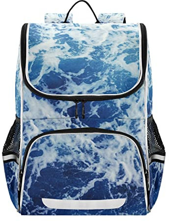 Vnurnrn Kunst Bibo Meer Tage Rucksack Schulter Jungen Mädchen Laptop Bookbag Reiserucksack Reflektierender Kinder Kinderrucksack