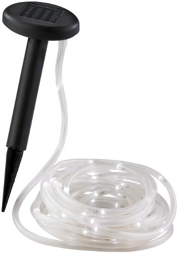 Lunartec 7 Meter Solar-Lichtschlauch mit 50 LEDs in Brillantweiß (refurbished)