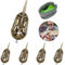 Fhioevt 6 Stück Method Feeder Zubehör 5 in 1 Method Feeder Set Karpfenangeln Inline Feeder Angeln mit 20g,30g,40g,50g,60g Gewicht Feeder und Köderständer für Grundangeln, Karpfen Zubehör