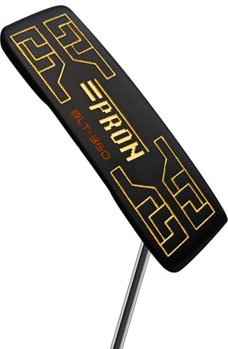Japan Pron CNC Milled Face Blade Putter Golf Club, with Cover, TRV23 Model, Black Oil Finish, 35 Inches