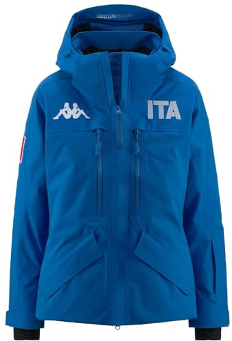 Kappa - Giubbotto, Donna, Blu, Poliestere, Sci. 6Cento 604F Ita, Taglia: S