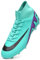 Unitysow Scarpe da Calcio Uomo all'aperto High Top Spikes Tacchetti Professionale Scarpe da Allenamento Leggero Antiscivolo Scarpe da Calcetto,T23156 Ciano,41 EU