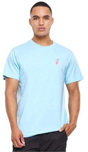 Mister Tee Herren Good Vibes Drink Tee EMB heavenblue, M