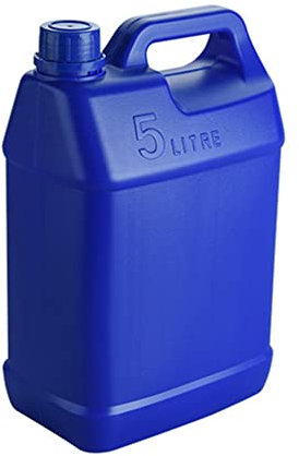 Moxeupon Conteneur de cruche d'huile, Bidons de gaz 5L pour, Réservoir d'eau de Voiture, cruche de Stockage d'eau en Plein air, jerrican, Baril d'huile de gaz Anti-Fuite