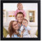 Giftgarden Schwarz Bilderrahmen 15x15 cm, Moderner Fotorahmen für Quadratischer Foto und Bilder, Glattes Schlankes Design, Wand- oder Tischaufsteller - Einzel