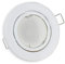 LED Einbaustrahler weiß - rund 3 Watt kaltweiß 230V - Einbau-Leuchte schwenkbar, dimmbar, super flach (30mm Einbautiefe) - Ø70mm Bohrloch Spot Decken-Strahler