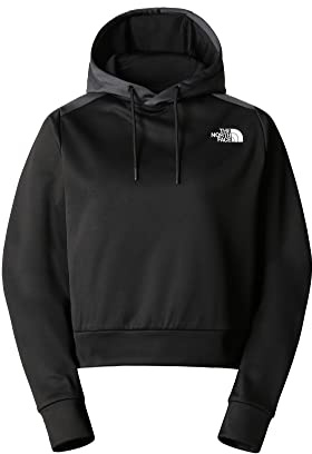 The North Face NF0A87JWKT01 Women’s Reaxion Fleece Crew Sweatshirt Damen TNF Black/Asphalt Grey Größe S