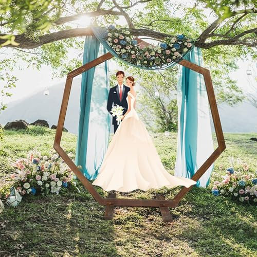 Gartenbogen holz,Torbogen Rankhilfe,Blumenarrangement Dekoration,für Hochzeit,Fotokabine Hintergrundständer,Party,Stabil，Freistehend,Rankhilfe,wetterfest,Rasen