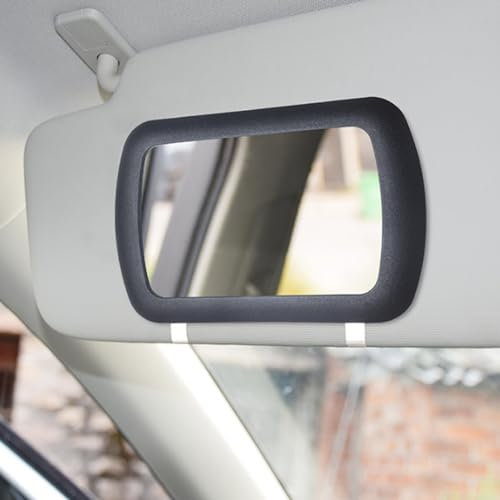 Visorspiegel, Make -up -Spiegel für Auto Visierclip auf dem Auto Eitelkeitspiegel Universal Visor Mirror High Definition Ersatz 6.6x4.3in Autos Visorspiegel