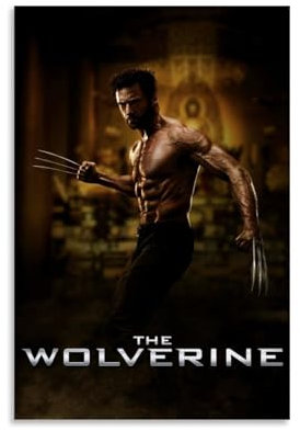 XXueMei Filmposter The Wolverine, Vintage-Poster, dekorative Malerei, Leinwand, Wandposter und Kunstdrucke, moderne Heimdekoration, Poster, 30 x 45 cm, ungerahmter Stil
