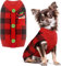 Hund Weihnachten Pullover V-Ausschnitt gestrickt Welpe Pullover Weste Rentier Haustier Kleidung Outfit für kleine mittlere große Hunde Katze Pullover(Schneemann,M)