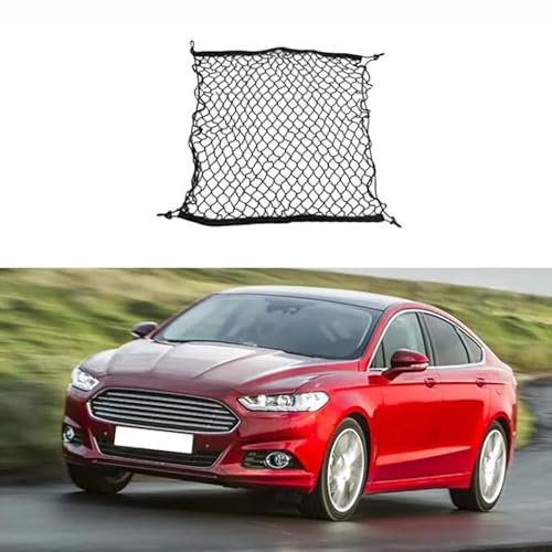 Nsnqb Kofferraumnetz Gepäcknetz Auto für Ford Mondeo Fusion MK5 2014-2022, Elastisch Kofferraum Netz Organizer, Strapazierfähige Kofferraum Aufbewahrung Netz