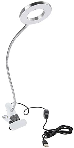 Ejoyous LED Makeup Lamp with USB Clip, Adjustable Warm & Cold Light for Microblading Eyeliner - Salon Use 120Characters