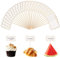 56 PCS Food Labels for Buffet, White Food Flags for Buffets to Write It On, Buffet Labels Blank Toothpick Flags Cupcake Toppers Cheese Markers for Wedding Birthday Party Decorations Supplies